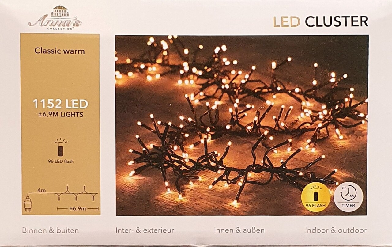 politicus Sociale wetenschappen Keel Clusterverlichting flash 1152-lamps LED 'classic warm' - KerstwinQel.nl